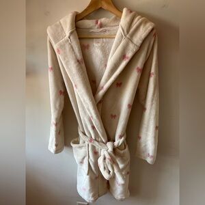 Miiyu x Simons Bow Plush Robe S-M